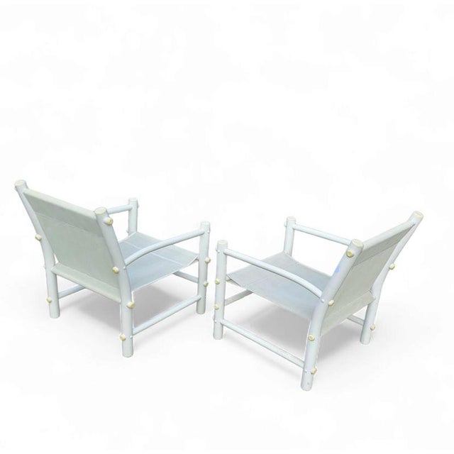 PVC Pipe Mesh Indoor or Outdoor Chairs, 1970s, Set of 2 For Sale - Image 11 of 15