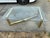 1970s Attributed to Karl Springer Hollywood Regency Style MCM Brass Tubular Coffee Glass Table For Sale - Image 18 of 18