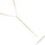 Metal Starlight Elegance Diamond Y Gold Necklace For Sale - Image 7 of 9