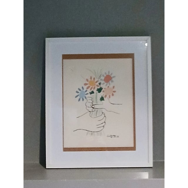Pablo Picasso, The Bouquet of Peace, 1958, Print, Framed For Sale - Image 6 of 7