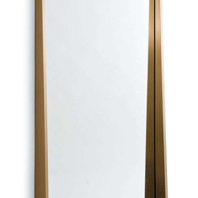 Traditional Regina Andrew Gunner Mirror in Natural Brass For Sale - Image 3 of 5