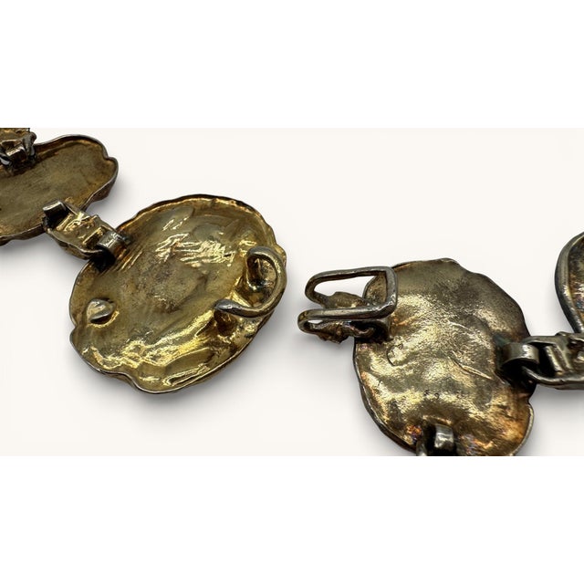 Brutalist Gold Nugget Style Decorative Circular Chain For Sale - Image 14 of 14