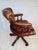 Antique Style Chesterfield Swivel and Tilt Captain's Chair in Brown Buttoned Leather, 1990s For Sale - Image 17 of 18