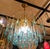 Blue Vintage Gold Rain Chandelier with Handmade Murano Glass Blue Drop, Italy, 1960 For Sale - Image 8 of 13