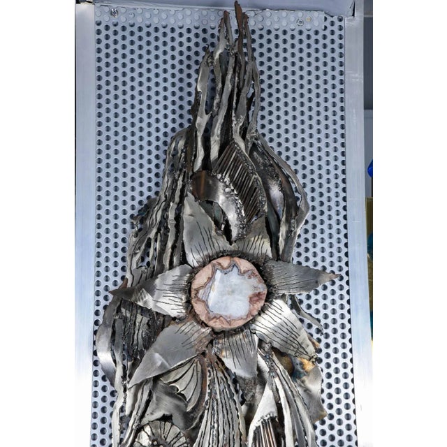 Brutalist Brutalist Wall Light by Jacques Lerebourg, 1970s For Sale - Image 3 of 6