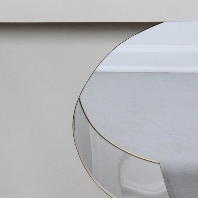 1980s Sculptural Laminate and Brass Coffee Table After Karl Springer For Sale - Image 5 of 7