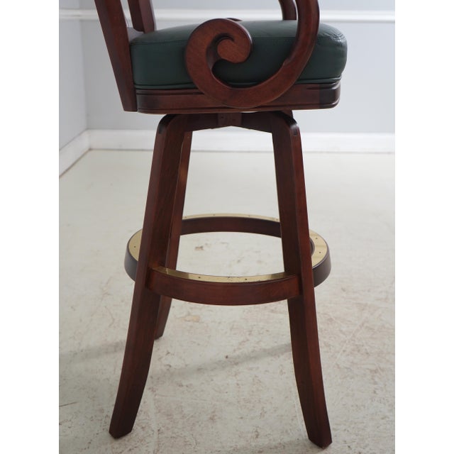 Set of 5 Mikhail Darafeev Mahogany Bar Stools For Sale In Philadelphia - Image 6 of 18