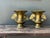Vintage Brass Ginko Motif Vases - A Pair For Sale - Image 10 of 16