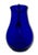 Stunning Vintage Retro Art Deco Deep Cobalt Blue Hand Blown Art Glass Pitcher - Circa Mid 20th Century For Sale - Image 14 of 18