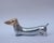 Gold Brutalist Brass and Aluminium Teckel Dog Figure, 1970s For Sale - Image 8 of 8