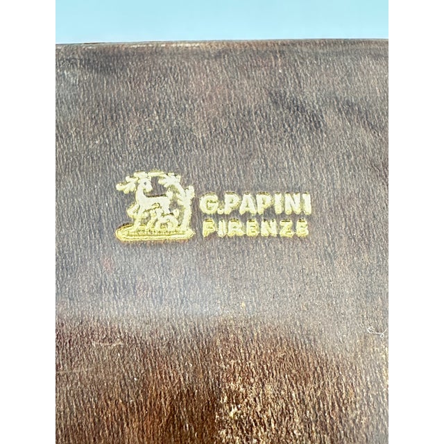 1980s Vintage Italian Leather Trinket Box For Sale - Image 5 of 8