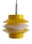 Mid-Century Modern Yellow White Pendant Lamp, Germany, 1970s For Sale - Image 6 of 6