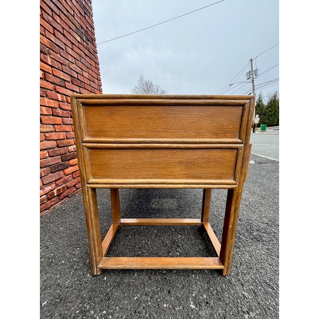 1960s McGuire Oak Desk For Sale - Image 10 of 15