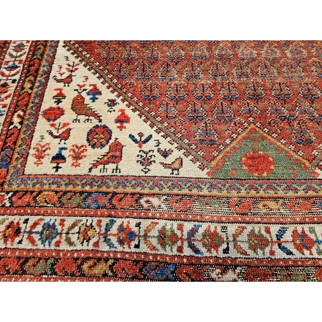 Vintage Persian Malayer Area Rug, Wool Pile, Allover Paisley Design, 1920s For Sale - Image 9 of 12