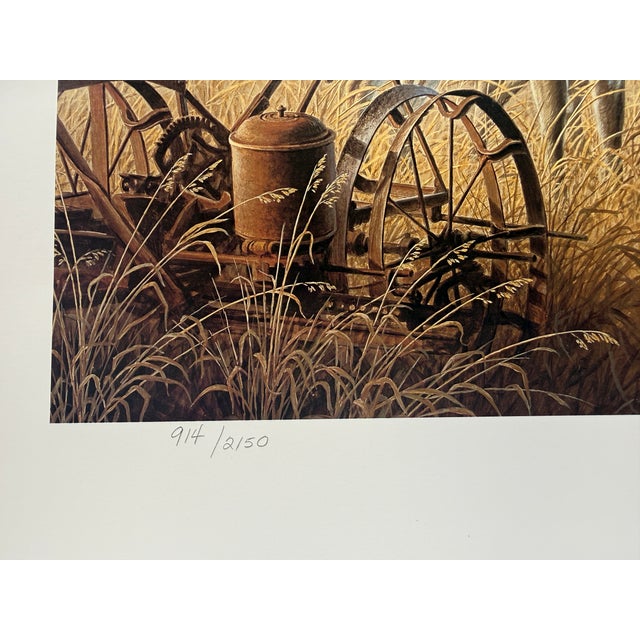1990s Larry Zach "Old Rivals III ~ Whitetail" Signed, Numbered, Le Wildlife Print For Sale - Image 6 of 9