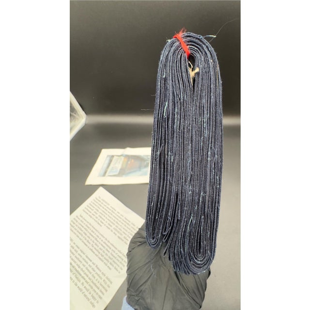 Asian Style Aizenkobo Indigo Dyers Workshop Textile, 13.6 Sq Yrds For Sale - Image 4 of 10