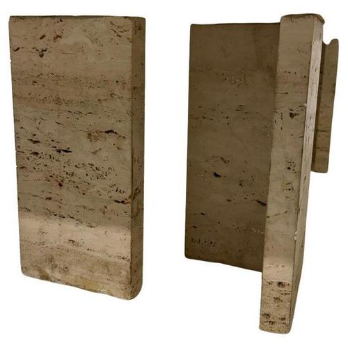 Mid-Century Modern Coffee Table in Travertine, 1970s For Sale - Image 3 of 7