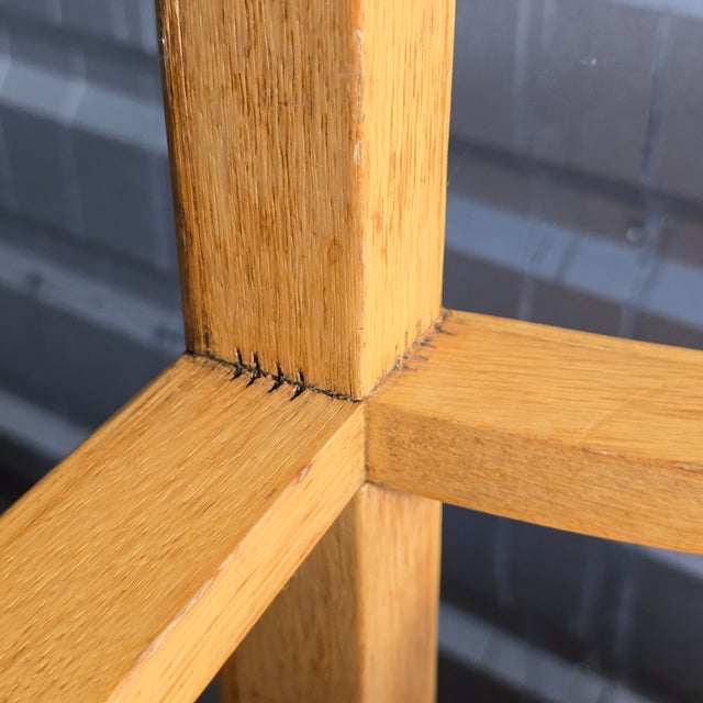 Vintage McGuire Oak Curved Side Tables/Stools - a Pair For Sale - Image 15 of 17