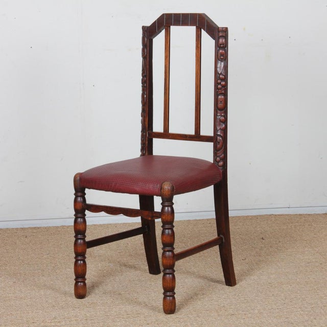 Art Deco French Chairs, 1930s, Set of 6 For Sale - Image 3 of 11