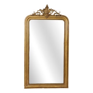 Antique French Gilt Louis Philippe Mirror, 1890s For Sale