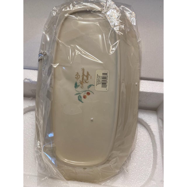 Victorian 1990s NIB! Lenox Morningside Cottage Rectangular Tray/Platter For Sale - Image 3 of 6