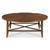 This circular coffee table embodies classic elegance with its traditional design and rich cherry veneer. It seamlessly...