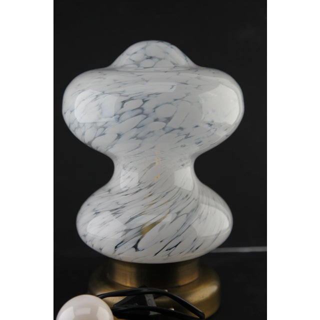 Glass White Clouds Table Lamp from Peill & Putzler, 1970s For Sale - Image 4 of 9