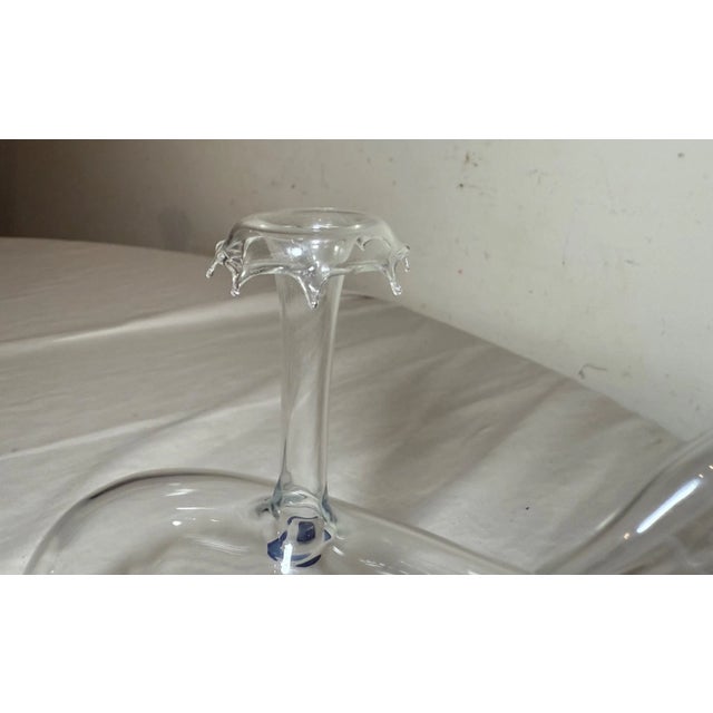 Vintage Murano Hand Blown Glass Whale Fish Liquor Wine Decanter Bottle Sculpture For Sale In New York - Image 6 of 11