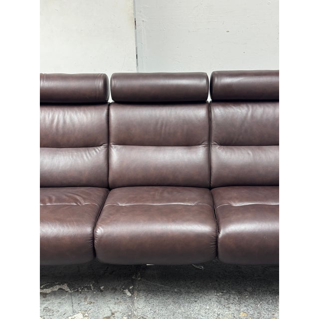 Ekornes Julia Stressless Leather Sofa Chairish