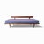 Mid-Century Modern Mid-Century Modern Blue Yugoslavian Daybed / Sofa For Sale - Image 3 of 12
