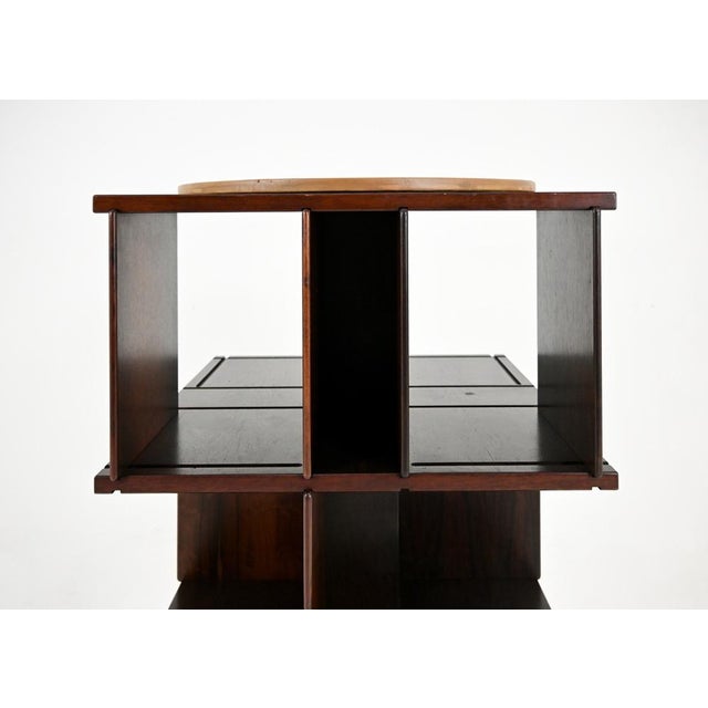 Wood Model 823 Bookcase by Gianfranco Frattini for Bernini, 1963 For Sale - Image 7 of 11