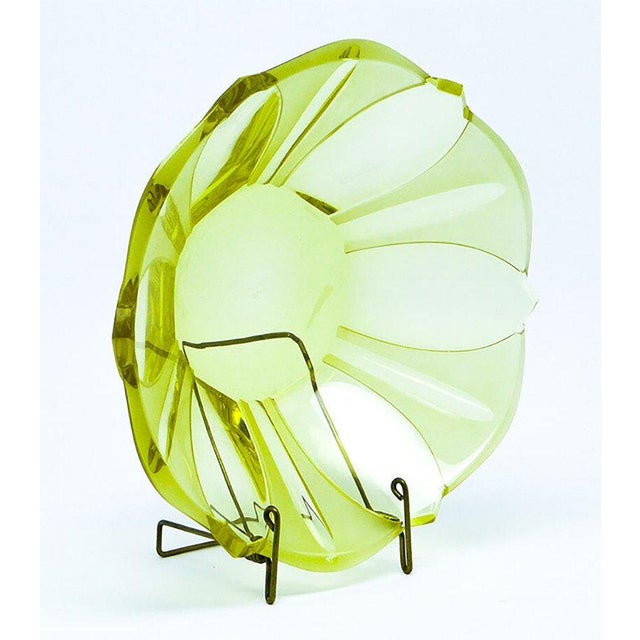 Glass Art Deco Fruit Bowl by F. Hlousek for Moser, Czechoslovakia, 1930s For Sale - Image 7 of 9