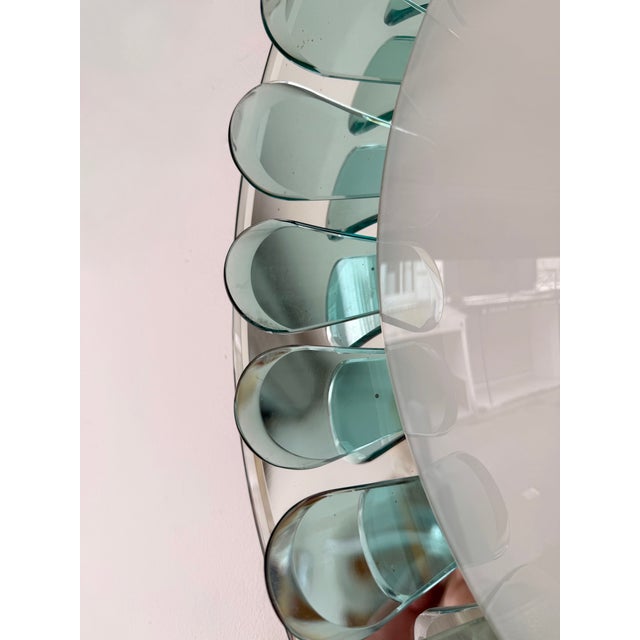 Fontana Arte Sconce Mirror and Glass by Fontana Arte. Italy, 1950s For Sale - Image 4 of 14