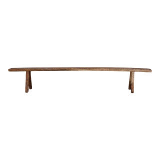 Primitive 10Ft Long French Bench For Sale