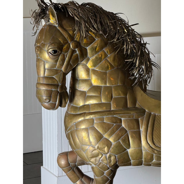 Metal 1970s Monumental Sergio Bustamonte Horse For Sale - Image 7 of 12