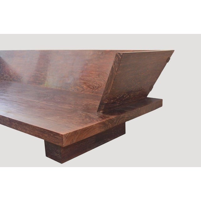 Andrianna Shamaris Modern Teak Wood Day Bed For Sale - Image 18 of 18