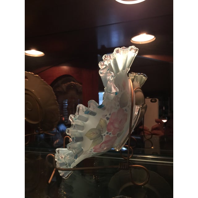 Late 19th Century Victorian Bride’s Basket Enameled Bowl For Sale - Image 5 of 7