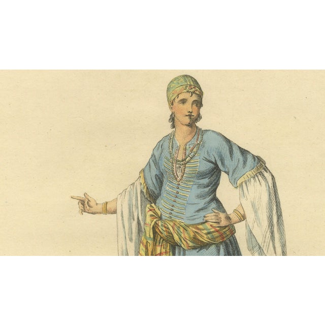 European School Artist, Barbary Ladies in Morning and Ceremonial Dress, 1749, Engravings, Set of 2 For Sale - Image 6 of 9