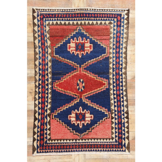 Vintage Persian Lori Rug - 04'10 X 07'03 For Sale - Image 9 of 9