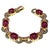 Bochic "Capri" Vintage Ruby & Blue Sapphire Bracelet Set In 18K Gold & Silver For Sale - Image 15 of 18