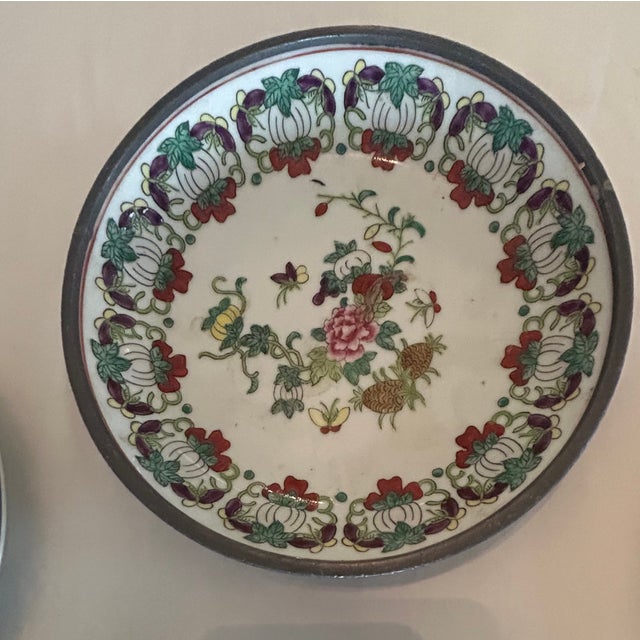 Dansk Delicate Pink Japanese Floral Themed Decorative Wall Plate Curation-Set of 11 For Sale - Image 4 of 12