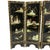 Vintage 18”x14” Black Hand Painted, Lacquer and Mother of Pearl Oriental Wood Screen. Shows signs of age on the wood. The...