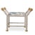 Boca White Ocean Bamboo Bench For Sale - Image 9 of 9