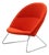 Red Dennie Chair by Nanna Ditzel & Jørgen Ditzel for One Collection For Sale