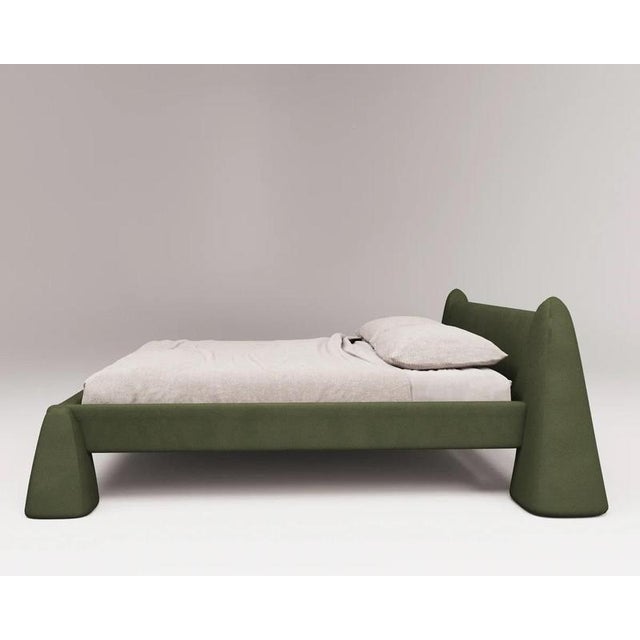 Grun’ bed by faina design: victoriya yakusha material: textile, foam rubber, sintepon, wood. Dimensions: d 237 x w 258 x h...