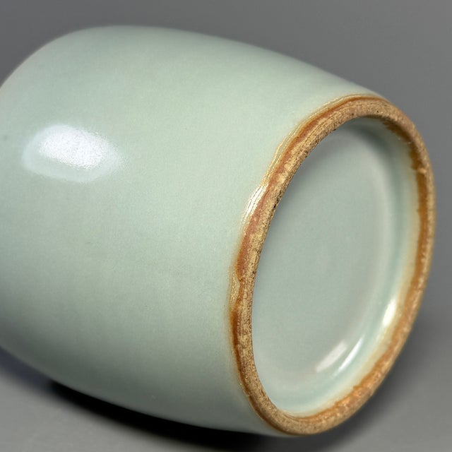 Antique Chinese Longquan Celadon Vase | One of a Kind For Sale - Image 6 of 7