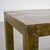 1970's Brass-Clad Riveted Sarried Style Parsons Occasional Table For Sale - Image 4 of 8
