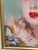 A very pretty oil painting on panel by Jean Gabriel Domergue, titled "ZAZA" on the back. Height without frame: 22 cm Width...