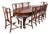 Edwardian Extending Dining Table and 12 Chairs in Mahogany, 1910, Set of 13 For Sale