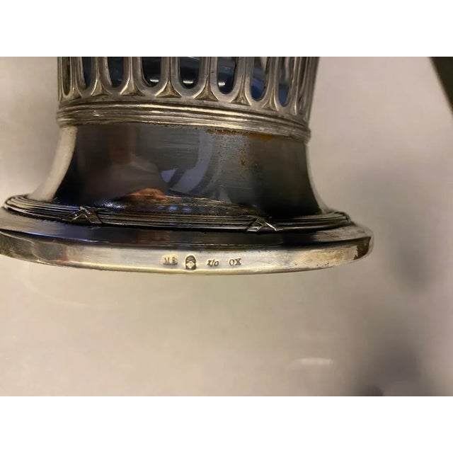 19thC Silver Plate Flower Basket W/Glass Insert - Antique For Sale - Image 16 of 18